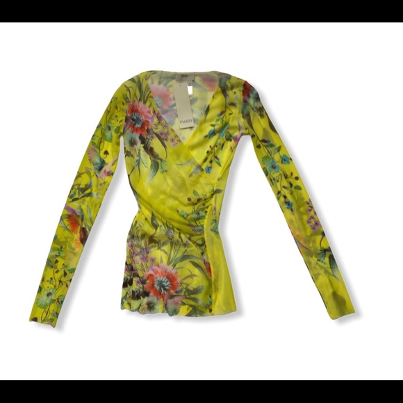 SOLD NWT Fuzzi Jean Paul Gaultier mesh faux wrap - Picture 2 of 4